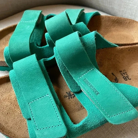 NWOT Birkenstock Uji Nubuck-Suede Sandals Size 38 - Picture 12 of 12